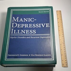 Manic-Depressive Illness Hardcover Book - Blue & Green Goodwin Jamison 2007